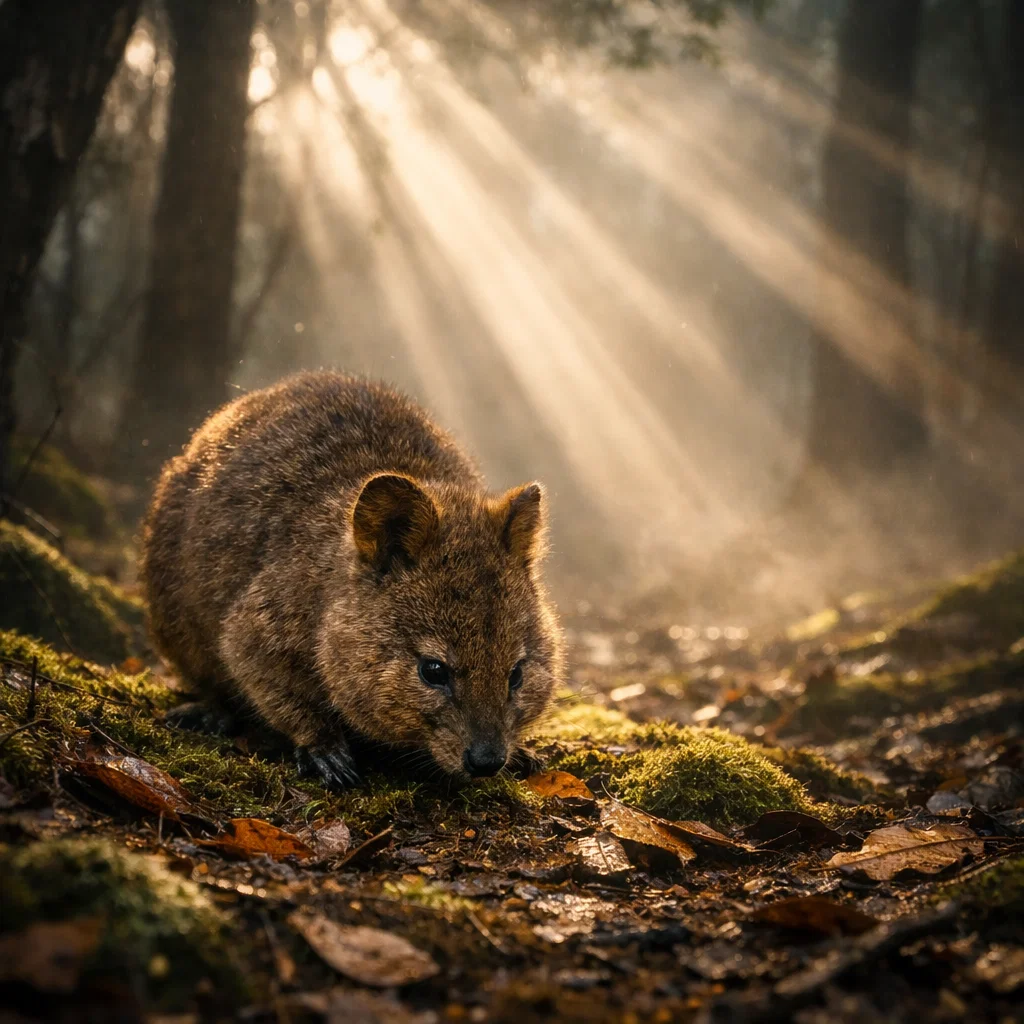 Misty Quokka Foraging, Petnarianpets