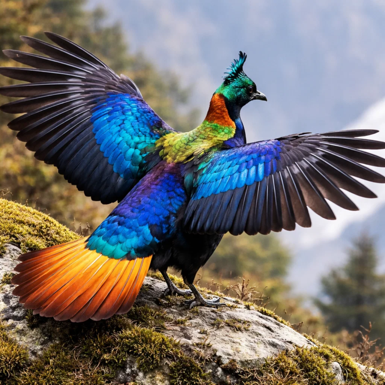 Himalayan Monal, Himalayan Monal bird facts, Lophophorus impejanus, National bird of Nepal, Most colorful bird in the Himalayas, Himalayan Monal photography.